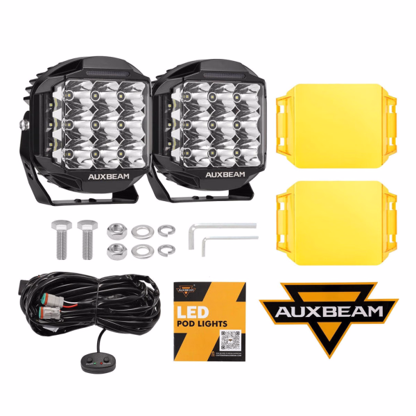 Auxbeam 7 Inch 228 Watt 26100LM Combo Beam Side Shooter | V-Max Series