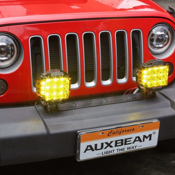 Auxbeam 7 Inch 228 Watt 26100LM Combo Beam Side Shooter | V-Max Series