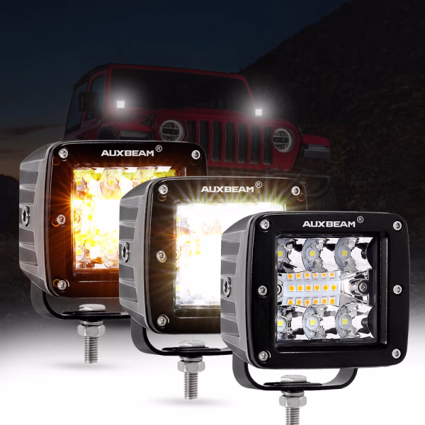 Auxbeam 6 MODES SERIES White/Amber LED LIGHT BARS (30 inch to 20 inch)