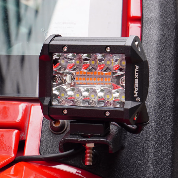Auxbeam 6 MODES SERIES White/Amber LED LIGHT BARS (30 inch to 20 inch)