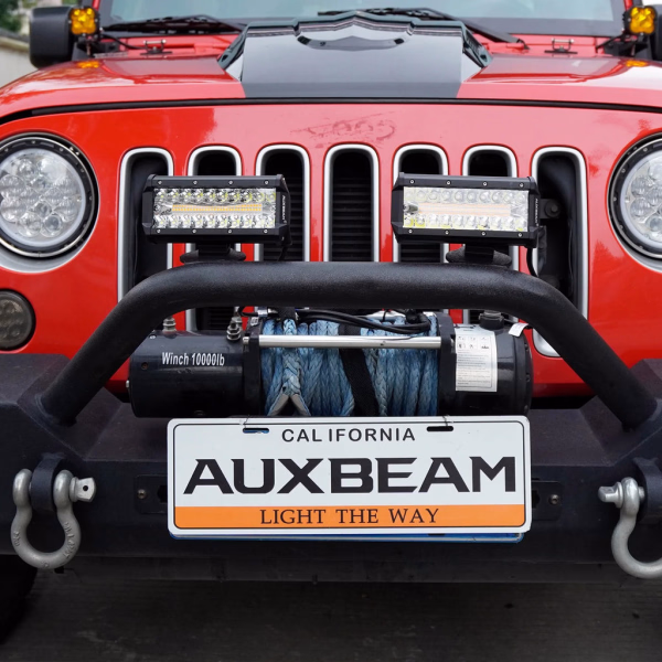 Auxbeam 6 MODES SERIES White/Amber LED LIGHT BARS (30 inch to 20 inch)