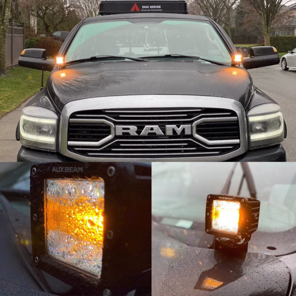 Auxbeam 6 MODES SERIES White/Amber LED LIGHT BARS (30 inch to 20 inch)
