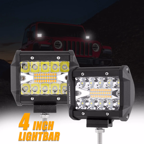 Auxbeam 6 MODES SERIES White/Amber LED LIGHT BARS (30 inch to 20 inch)