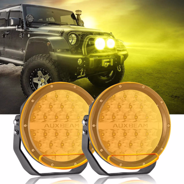 Auxbeam 7 Inch 240W 24000 Lumens Black LED Driving Lights