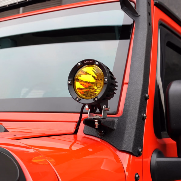Auxbeam 4 Inch 72W Round Spot White/Amber LED POD Light