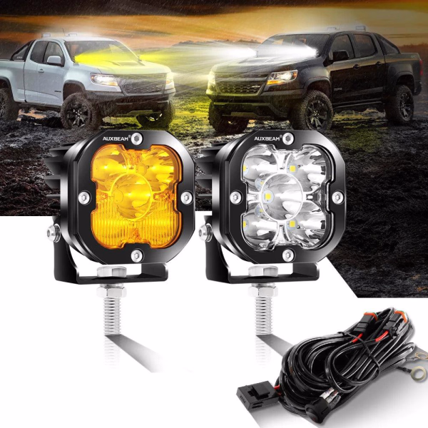 Auxbeam 3 Inch 80W 9600 Lumens LED pod Lights