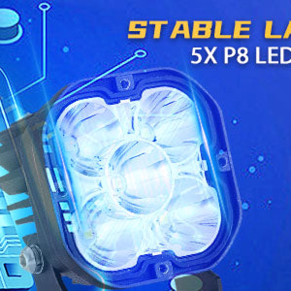 Auxbeam 3 Inch 80W 9600 Lumens LED pod Lights