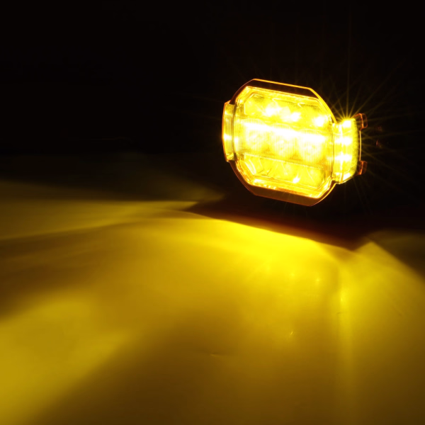 Auxbeam 5 Inch 174W LED Side Shooter Pod Lights with White DRL & Amber