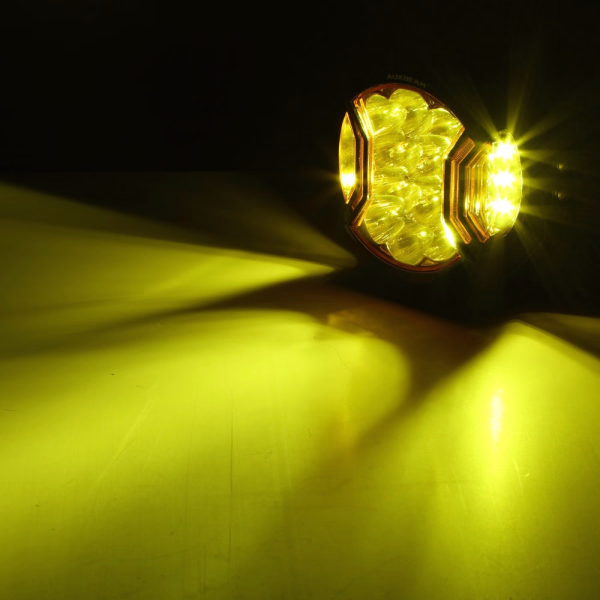 Auxbeam 5 Inch 172W LED Side Shooter White & Amber POD Lights | V-Ultra Series