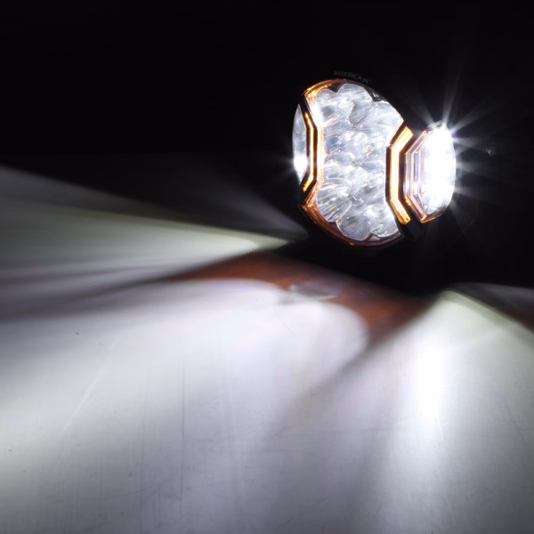 Auxbeam 5 Inch 172W LED Side Shooter White & Amber POD Lights | V-Ultra Series