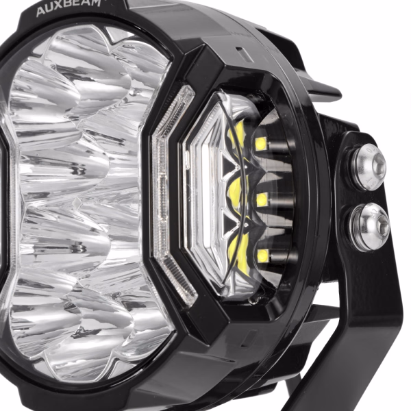 Auxbeam 5 Inch 172W LED Side Shooter White & Amber POD Lights | V-Ultra Series
