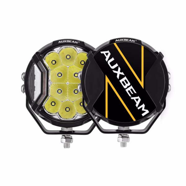 Auxbeam 5 Inch 172W LED Side Shooter White & Amber POD Lights | V-Ultra Series