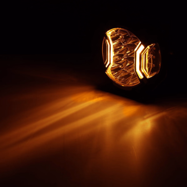 Auxbeam 5 Inch 172W LED Side Shooter White & Amber POD Lights | V-Ultra Series