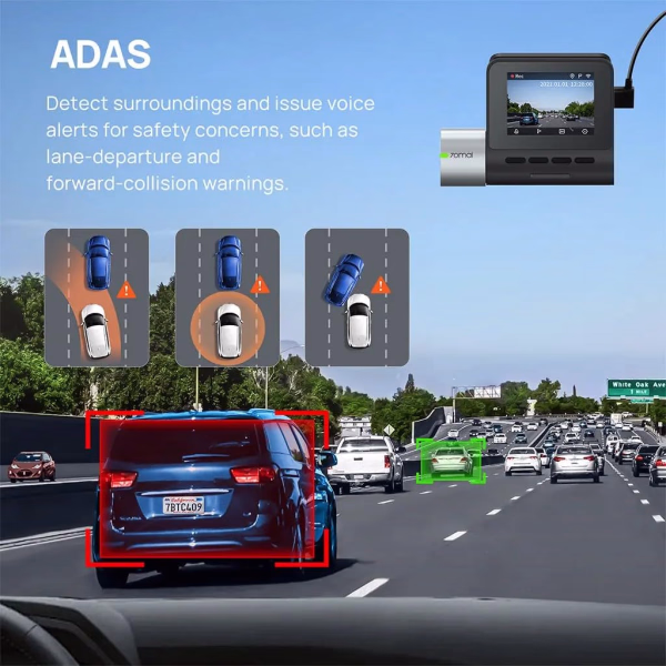 70MAI PRO PLUS+ Dash Cam A500S FRONT+REAR (2.7K 1944p)