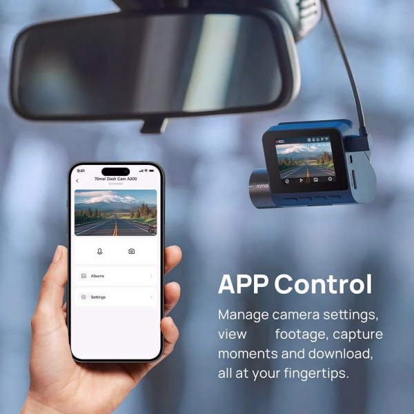 70MAI PRO PLUS+ Dash Cam A500S FRONT+REAR (2.7K 1944p)