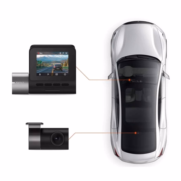70MAI PRO PLUS+ Dash Cam A500S FRONT+REAR (2.7K 1944p)
