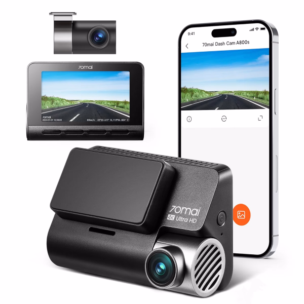 70MAI 4K Dash Cam A800S Front + Rear