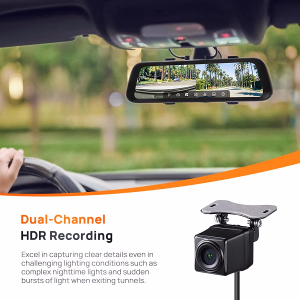 70MAI RearView Dash Cam S500 3K DUAL HDR