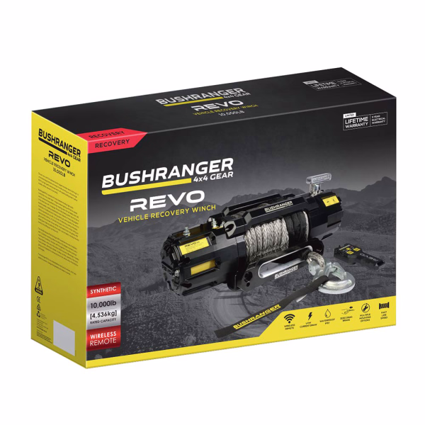 Bushranger REVO 10S Winch (10,000lb) with Synthetic Rope