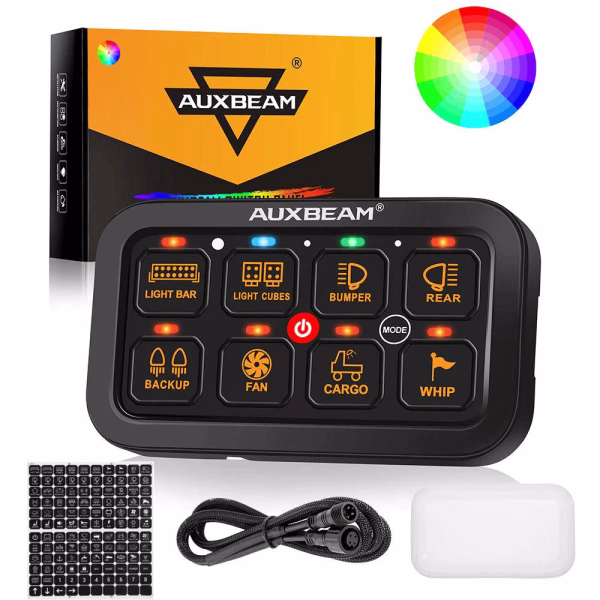 Auxbeam RGB Series Switch Panel (6 Gang-8 Gang-12 Gang)