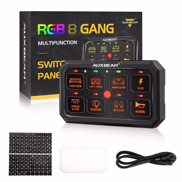 Auxbeam RGB Series Switch Panel (6 Gang-8 Gang-12 Gang)