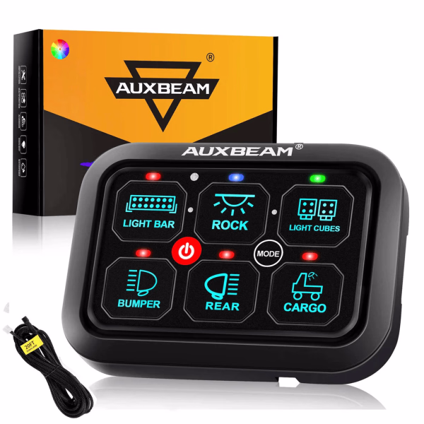 Auxbeam RGB Series Switch Panel (6 Gang-8 Gang-12 Gang)