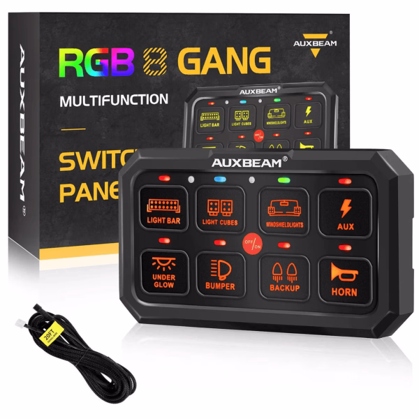 Auxbeam RGB Series Switch Panel (6 Gang-8 Gang-12 Gang)