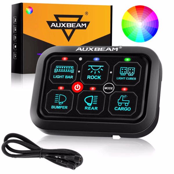 Auxbeam RGB Series Switch Panel (6 Gang-8 Gang-12 Gang)