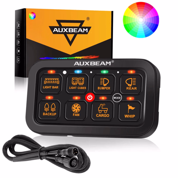 Auxbeam RGB Series Switch Panel (6 Gang-8 Gang-12 Gang)