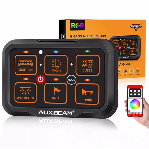 Auxbeam AR Series Switch Panel with App Control