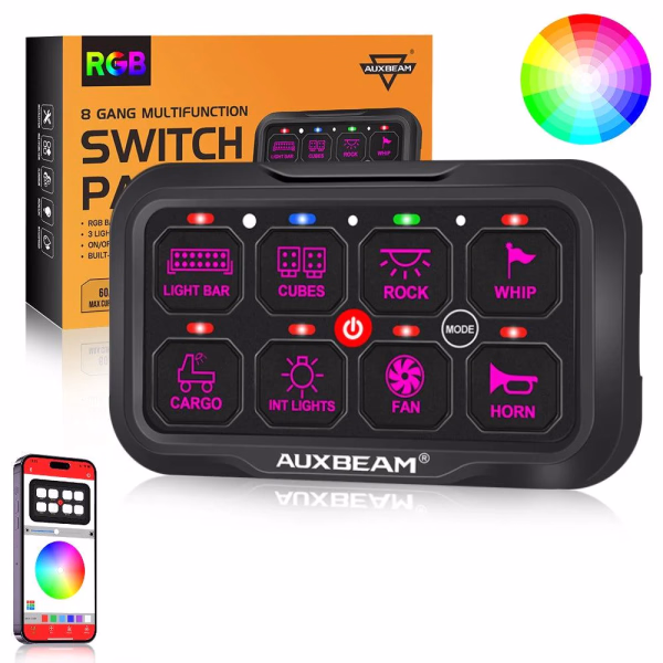 Auxbeam AR Series Switch Panel with App Control