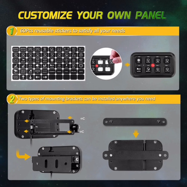 Auxbeam AR Series Switch Panel with App Control