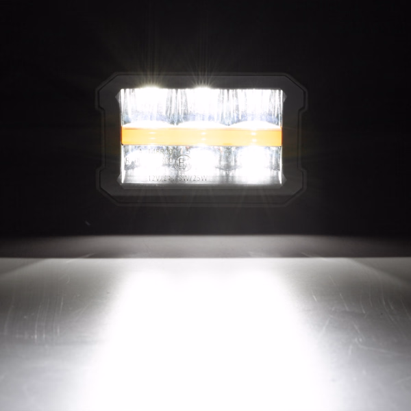 Auxbeam 4.5 Inch 120W 13920LM LED Pods with White DRL & Amber Off-Road Driving Light