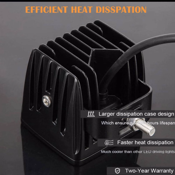 Auxbeam 3 Inch 20W 4D Hyperspot Square LED POD Light