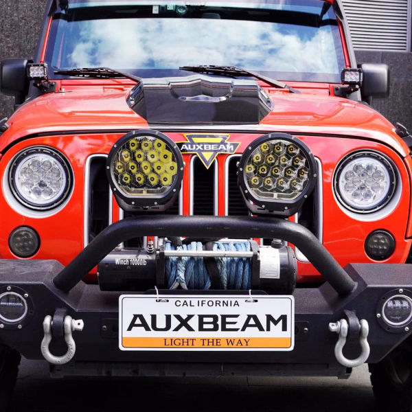 Auxbeam 7 Inch 178W Round Off Road Light Spot Beam LED Driving Lights