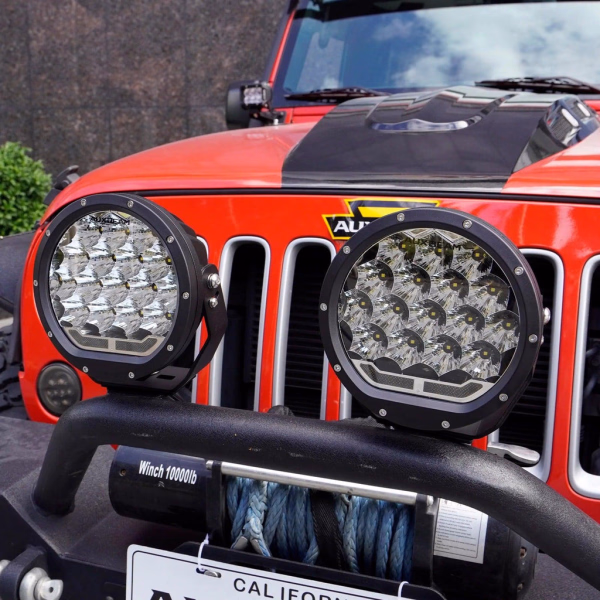 Auxbeam 7 Inch 178W Round Off Road Light Spot Beam LED Driving Lights