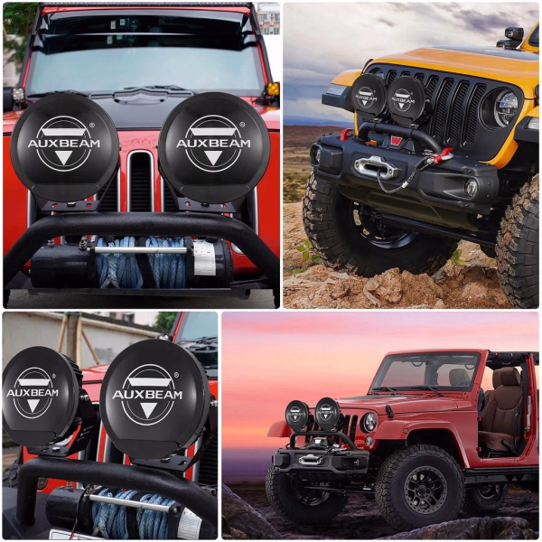 Auxbeam 7 Inch 178W Round Off Road Light Spot Beam LED Driving Lights