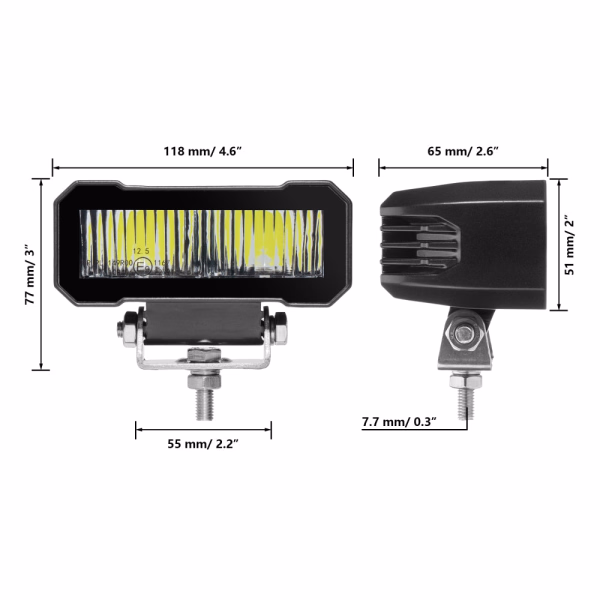 Auxbeam 4.6 Inch 60W 7200LM LED Pod Lights Off Road Driving Lights