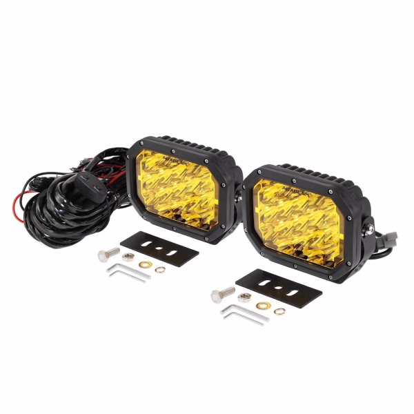 Auxbeam 7x5 Inch LED Pods Amber Spot Driving Lights