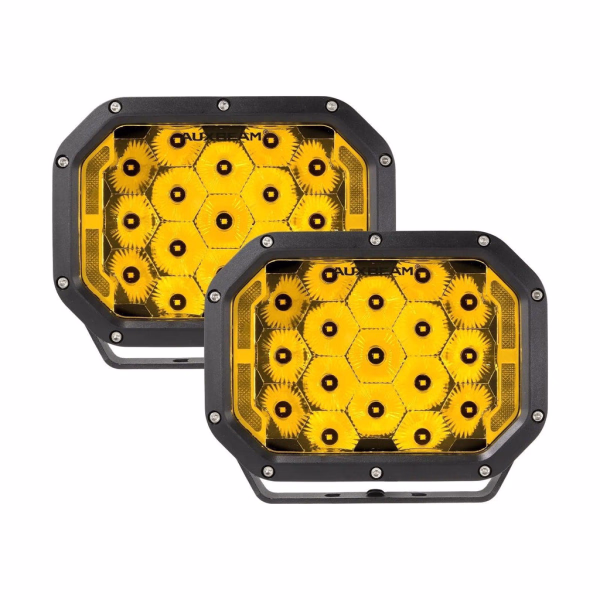 Auxbeam 7x5 Inch LED Pods Amber Spot Driving Lights