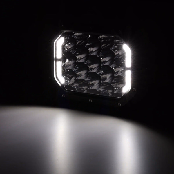 Auxbeam 7x5 Inch LED PODS White Driving Lights DRL