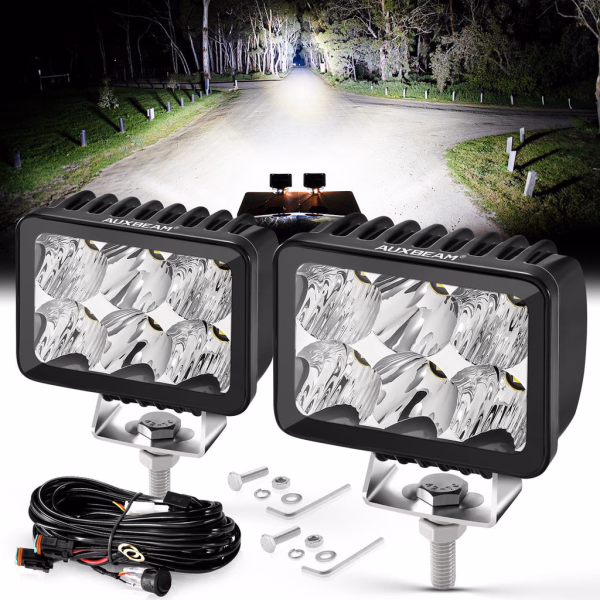 Auxbeam 3 Inch 60W 7200LM Combo Beam LED Driving Lights OFF Road Lights