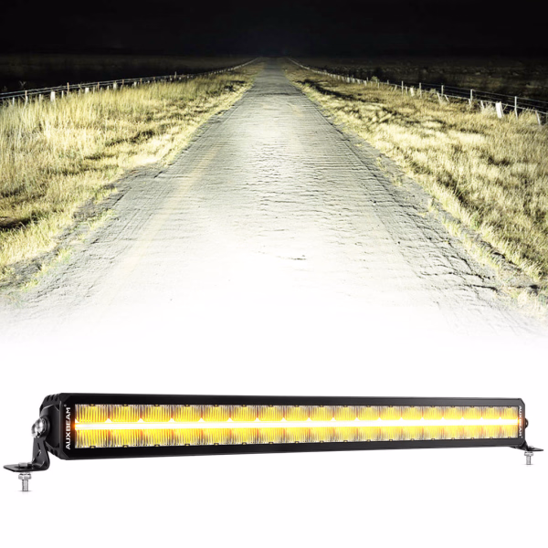 Auxbeam SP-DRL Series 68W 7440 Lumens Off Road LED Light bar White & Amber DRL