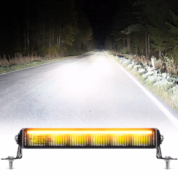 Auxbeam SP-DRL Series 68W 7440 Lumens Off Road LED Light bar White & Amber DRL