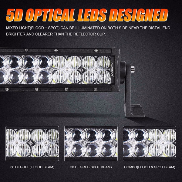 Auxbeam 5D SERIES COMBO DUAL ROW LED LIGHT BARS
